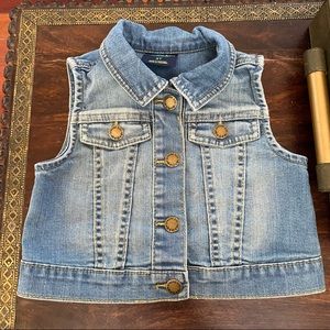 Genuine Kids From Oshkosh Girls Jean Vest Blue Size 3T